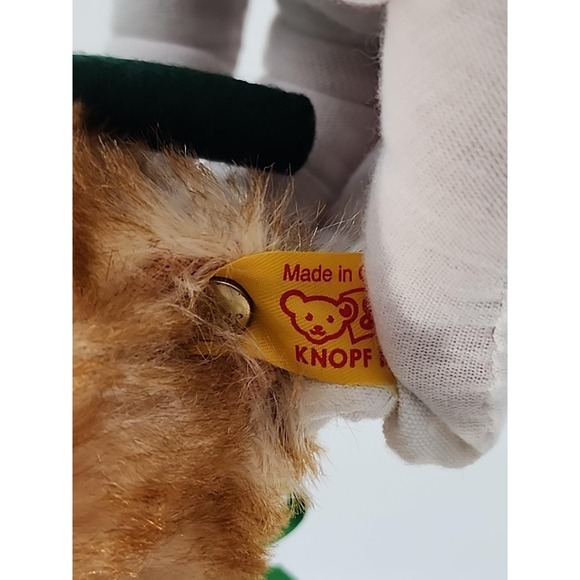 Vintage Steiff brown 9" Bear in a pumpkin costume 028472 - Picture 4 of 9